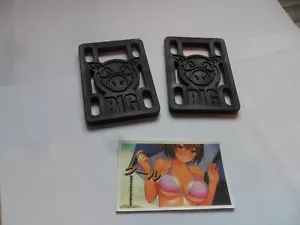 PIG TOP QUALITY 6MM HARD SLOTTED RISER PADS🤣SLOTTED SO FIT ANY TRUCKS - Picture 1 of 4