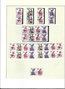 German Stamps 1971 Information About Accidents Booklet panes - Imperf top/bottom - Picture 1 of 1
