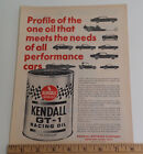 KENDALL GT-1 RACING OIL ORIGINAL 1967 AD