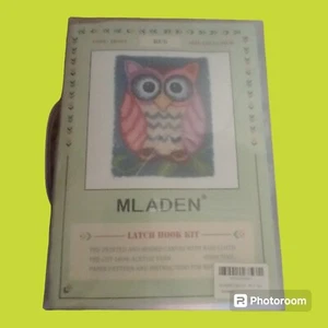 Mladen Owl Latch Hook Kit 20x15” Code New Colorful Rug Art To Make - Picture 1 of 4
