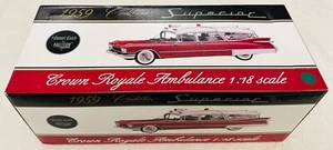 Cadillac Superior 1959 ambulancia, de Precision Miniatures, 1/18, blanco, nuevo. - Imagen 1 de 13