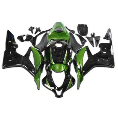 FK Inyección Verde Brillante Carenado Negro Apto para HONDA 2007-2008 CBR600RR m042 Foto 1 de 4