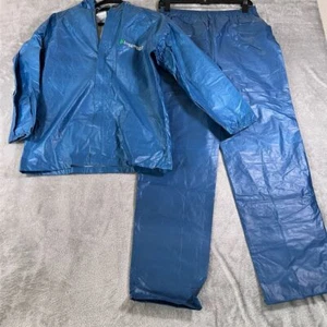 Frogg Toggs Ultra-Lite Blue Rain Suit Jacket Pants Set Unisex Size Large - Picture 1 of 15