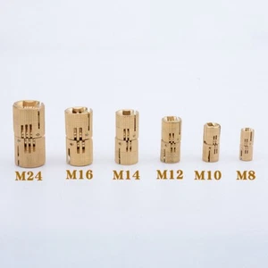 8-18mm Barrel Hinges Cylindrical Hidden Cabinet Concealed Invisible Brass Hinges - Picture 1 of 15