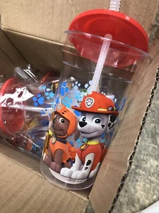 Paw Patrol 16 Unzen Becher 4er Set. Mit Strohhalmen - Bild 1 von 7