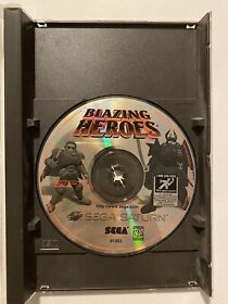 Blazing Heroes Sega Saturn 1996 Case + Disc Clean/Tested Retro Video Game Works*