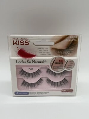 KISS Look So Natural Künstliche Wimpern Lashes 70934 POISE 2er-Pack *neu*