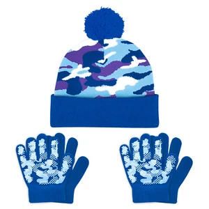 EvridWear Kids Winter Hat and 2 Pairs Knit Gloves Set for Cool Cold Weather - Picture 1 of 53