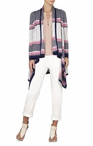 NEW BCBG MAX AZRIA JANEL STRIPED JACQUARD CARDI-WARP JBY4H788/B649A SZ XXS/XS - Picture 1 of 4