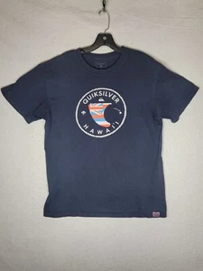 Quicksilver Hawaii Men's Large Blue Graphic T Shirt - Picture 1 of 8