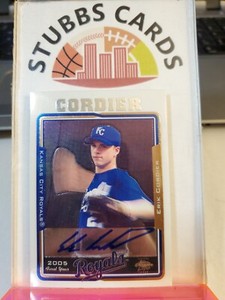 2005 Topps Chrome Baseball Card #240 Erik Cordier RC