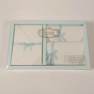 Caja de colección de papelería de escritura vintage St Michael M&S papel blanco y sobres - Imagen 1 de 6