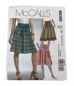 De colección 2007 McCall's M5390 Mujer Faldas y Cinturones Misses Patrón de Costura Talla 6-14 - Imagen 1 de 3