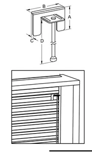 ANTIFURTO TAPPARELLE BLOCCA TAPPARELLA SICURA PER SERRANDE FERMO SICUREZZA 2PZ - Foto 1 di 3