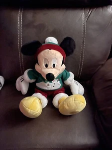 Disney Store Mickey Mouse Christmas Stuffed Animal - Picture 1 of 2