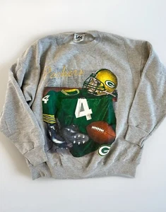 1998 Green Bay Packers - VINTAGE Brett Farve Crewneck Sweatshirt Football XL LEE - Picture 1 of 15