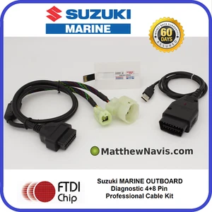 SUZUKI MARINE Außenborder Diagnosekabel Kit und Software SDS 8.70 - Picture 1 of 8