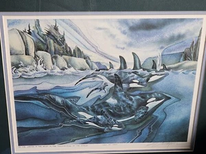 Jody Bergsma - ORCAS - S/N Limited Edition 352/950 “in the caring of the wild .. - Picture 1 of 12