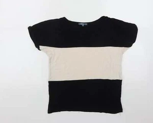 E Vie Womens Black Viscose Blend Polo Size 8 - Picture 1 of 12