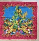 Gianfranco Ferre'  Vintage Cotton Handkerchief Bandana Tropical Floral