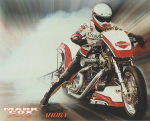 2000 Mark Cox Crossroads Top Fuel Harley-Davidson NHRA AHDRA Hero Card - Picture 1 of 2