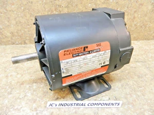RELIANCE Electric Motor  1/3 hp  3 ph   230/460 Volts  1725 RPM  FR56 - Picture 1 of 8