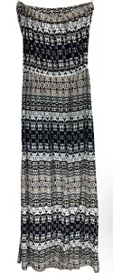 Maxi Vestido de Terciopelo Graham Mujer Pequeño Multicolor Sin tirantes Bolsillo Spencer Boho - Imagen 1 de 15