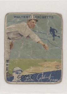 1934 Goudey Big League Chewing Gum R320 Huck Betts #36