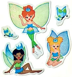 ~Vintage~ Glittery FAIRY PRINCESS Sandylion Stickers 1 square ~BEAUTIFUL~ - Picture 1 of 1