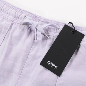 Hudson NWT Linen Blend Utility Jogger Pants Size Large in Soft Lilac Purple - Picture 1 of 11