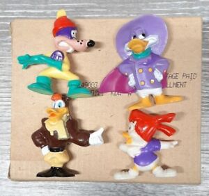 Darkwing Duck Kelloggs Disney Afternoon PVC Figures in Box Vintage 90s Set NEW 