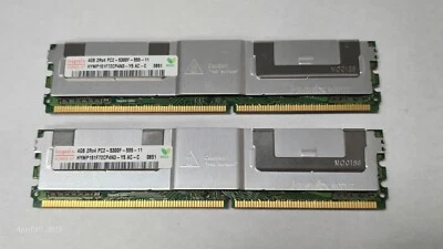 Hynix 4GB (2x4GB) PC2-5300F DDR2-667MHz ECC 2Rx4 Memory Kit See Description - Image 1 of 2