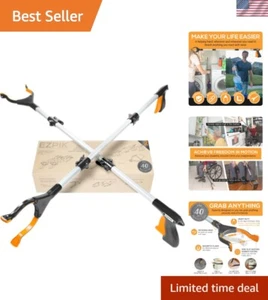 Lightweight 40" Long Grabber Tool - Effortless Pickup for Elderly, 5lbs Capacity - Picture 1 of 11