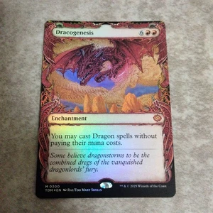 MTG The Origin of the Dragon Foil English Card Collectible Used - Picture 1 of 6