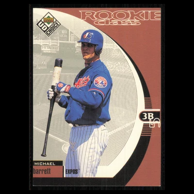 Tarjeta de béisbol Michael Barrett Rookie #8 1999 Upper Deck Choice Montreal Expos casi nueva Foto 1 de 3