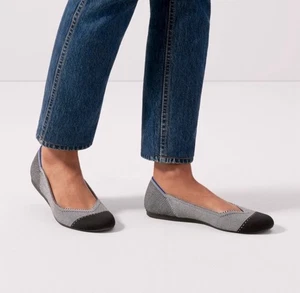 Zapato Rothy’s The Flat Gris Niebla Puntera Ballet Clásico Confort Para Mujer EE. UU. 10 - Imagen 1 de 12
