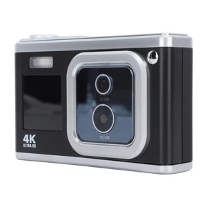 Digital Camera 4K HD Dual IPS Screen 50MP 30MP Dual Lens 16X Digital Zoom AF AU - Picture 1 of 12