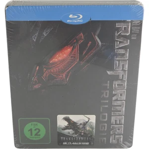 Transformers Trilogy Blu-Ray SteelBook Embossed 3 Films 2007-2011 Michael Bay B - Picture 1 of 10