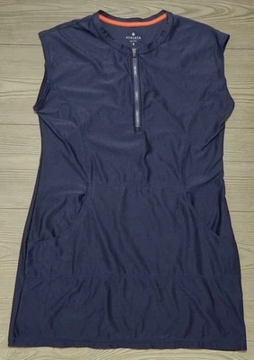 Athleta теннис платье женщин размер маленький темно-синий пиклбол без рукавов - Изображение 1 из 4