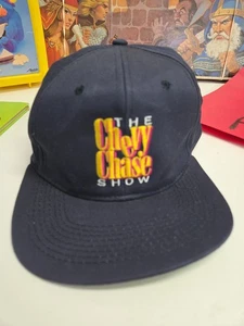 Vintage 90s The Chevy Chase Show Snapback Hat, FOX, Navy Blue Adjustable Cap - Bild 1 von 9