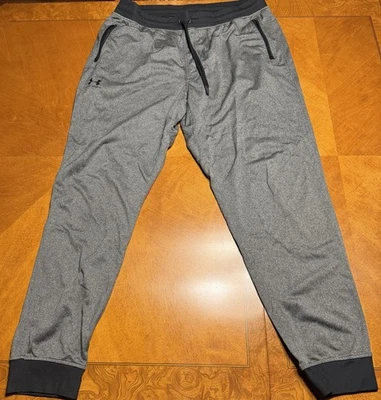 Pantalones deportivos Under Armour Cold Gear calce holgado para hombre talla XLGris Foto 1 de 4