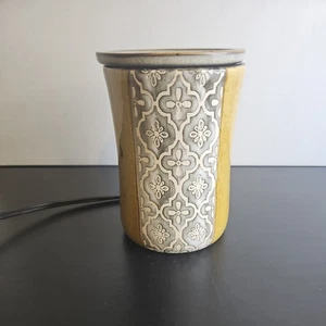 Scentsy Wax Warmer Moroccan Stencil Crackle #29921 Full Size Retired Tested r1 - Picture 1 of 5