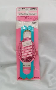 2 PACK SUPER SIZE YARN BOBS VTG NEW BULKY & MULTI-COLOR KNITTING DOUBLE END LOCK - Picture 1 of 12