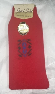 Vintage Herren Stretch Socken Gr. 10-13 rot leicht - Bild 1 von 4