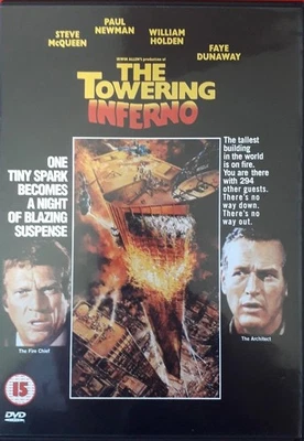 THE TOWERING INFERNO DVD 70S DISASTER FILM MOVIE STEVE MCQUEEN UK SELLER - Image 1 of 2