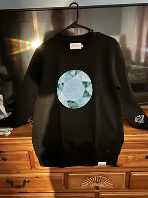 NWT Diamond Supply Co. Sweatshirt Junior Size Medium Black And Blue - Image 1 of 4