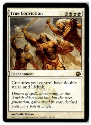 MTG True Conviction - Scars of Mirrodin Moderately Played English - Image 1 of 2
