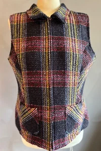 Christopher & Banks Tweed karierte Weste - Größe M - Bild 1 von 3