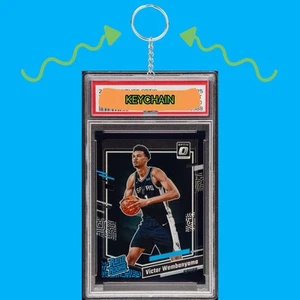 2023 Donruss Optic Victor Wembanyama Black 1/1 PS10 Gem Mint 🔥 *KEYCHAIN* READ - Picture 1 of 4
