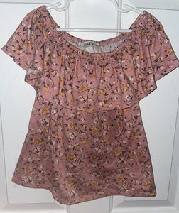 Dream Girl Girls Floral Top Size 10/12 - Picture 1 of 3